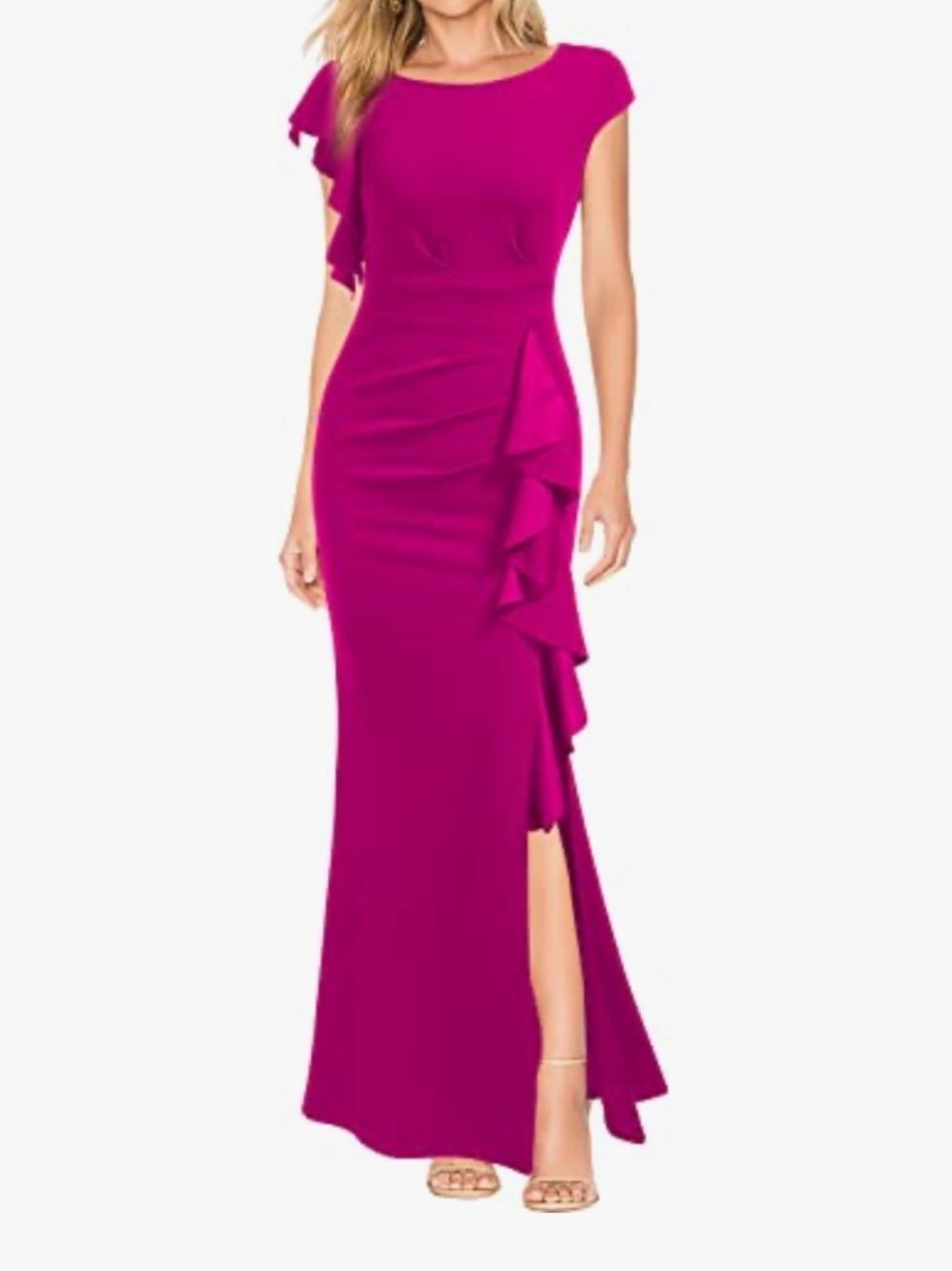 NWT WOOSEA Women's Split Bodycon Mermaid Evening Cocktail Long Dress Small